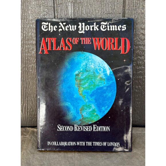 The New York Times Atlas Of The World Second Revised Edition Hardcover 1981 - Picture 1 of 16